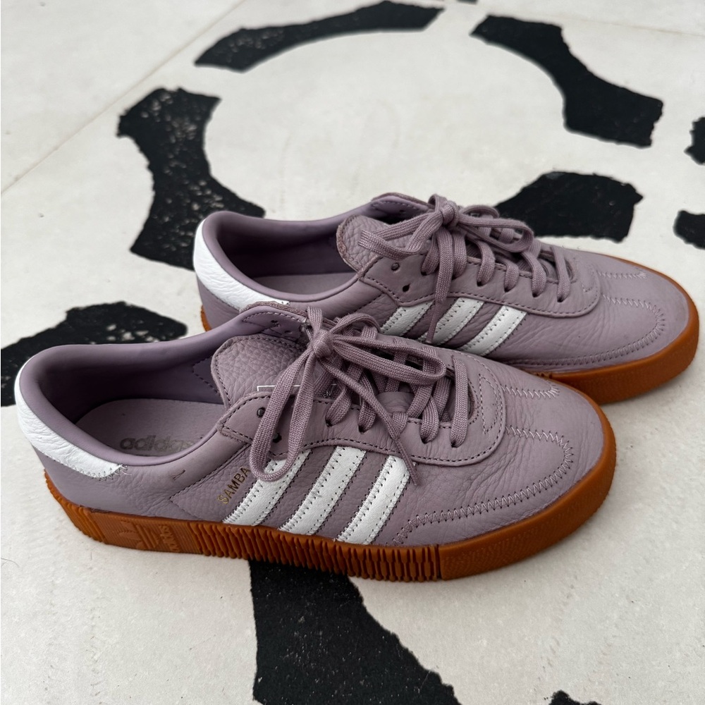 Adidas Women's Sambarose Trainers in Soft Vision Size 7